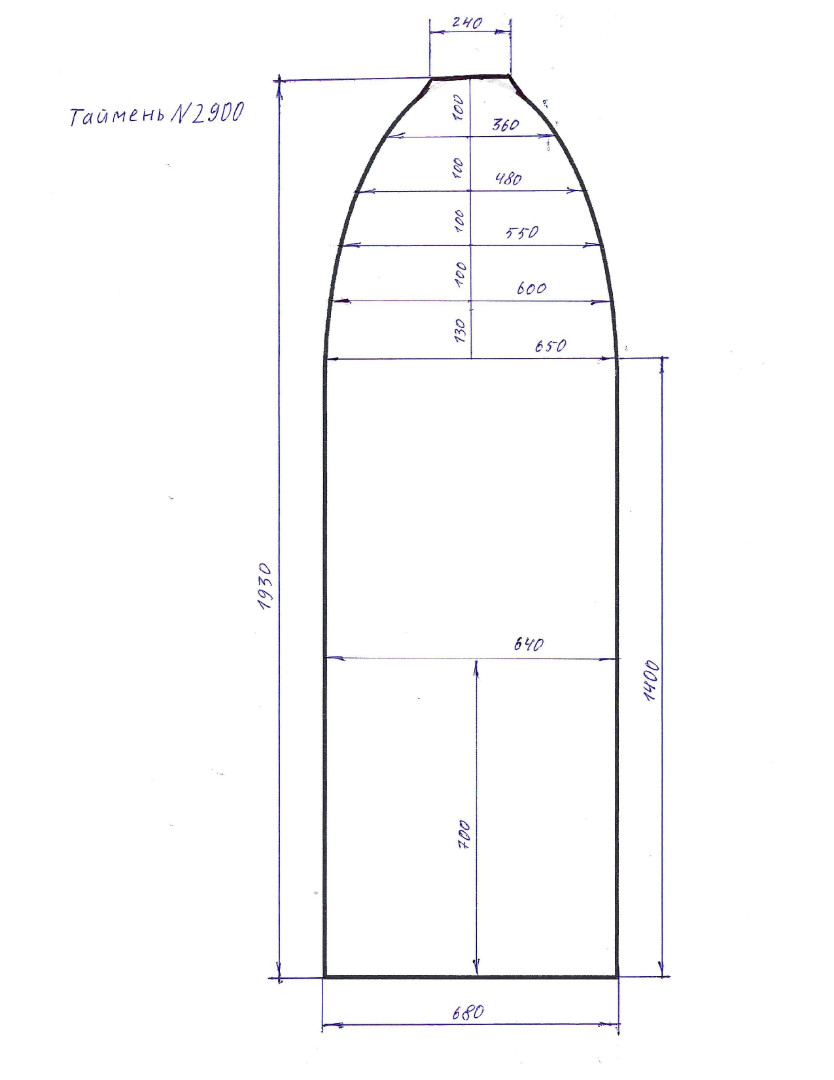 EVA коврик в лодку Таймень NX 2900 НДНД — Таймень N2900_page-0001